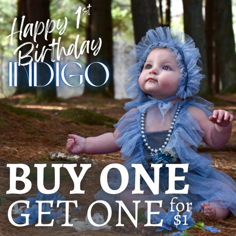 🎉HBD INDIGO! Buy One, Get One for $1 on Any Styles ♡